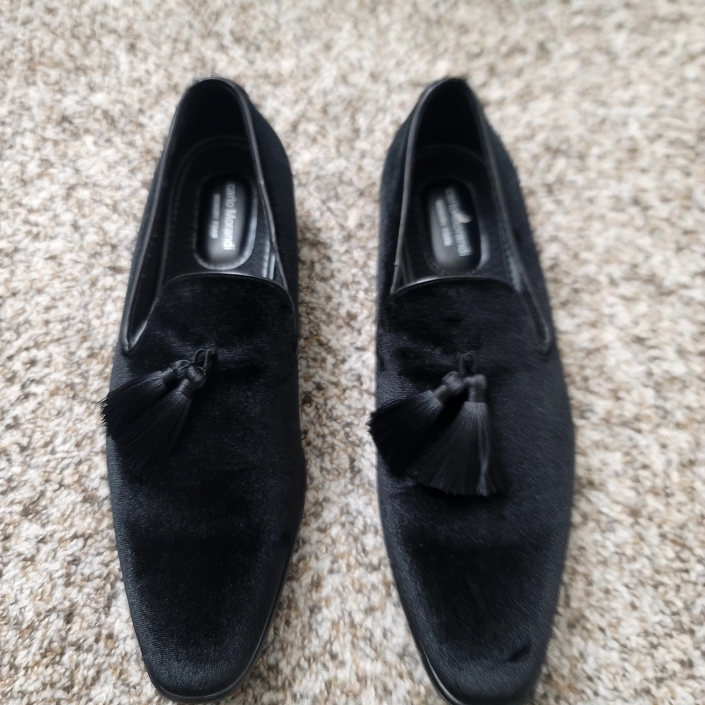 Elegant Black Suede Tassel Loafers